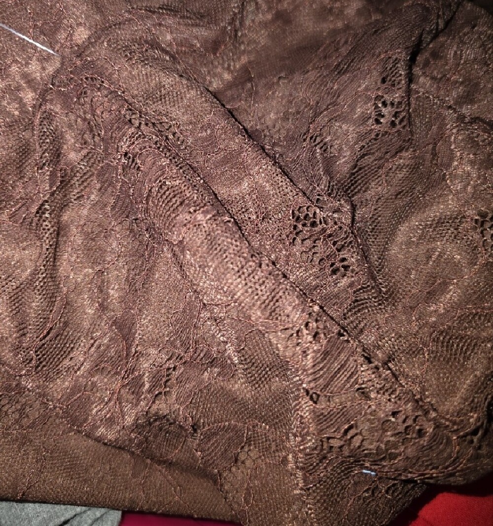Brand New Torrid Festi Stretch Brown Lace Flare Pants Size 5 - Picture 7 of 7